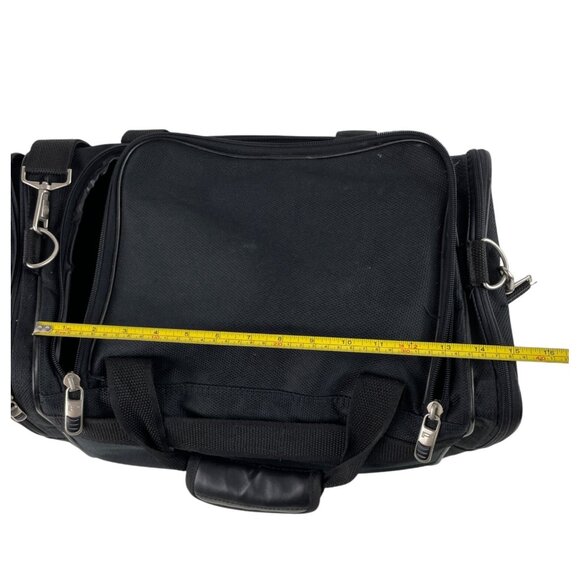 Protege Large Black Collapsible Sport Travel Gym Duffle Bag Shoulder Strap - Picture 10 of 13